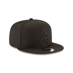 Atlanta Braves Basic All Black 9FIFTY Snapback Hat