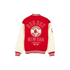 Boston Red Sox Patched Red Varsity Jacket