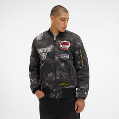 Alpha Industries x Minnesota Timberwolves Black Camo MA-1 Bomber Jacket