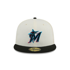 Miami Marlins Chrome 59FIFTY Fitted Hat