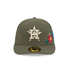 Houston Astros Tonal Florals Olive 59FIFTY Fitted Hat