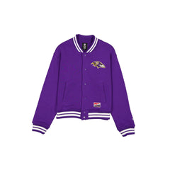 Baltimore Ravens Throwback Women's Snap Front Jacket
