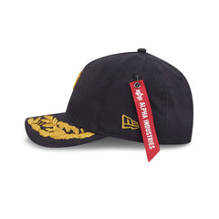 Alpha Industries x Pittsburgh Pirates Black 9FORTY M-Crown A-Frame Snapback Hat