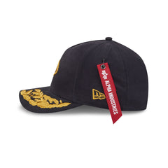 Alpha Industries x Kansas City Chiefs Black 9FORTY M-Crown A-Frame Snapback Hat