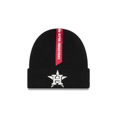 Alpha Industries x Houston Astros Black Cuff Knit Hat