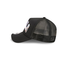 Chicago Bulls Rainbow Wordmark 9FORTY A-Frame Trucker Hat