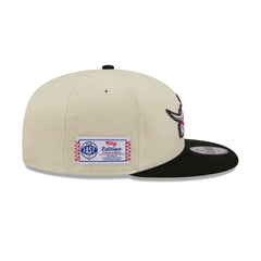 Toronto Raptors 2025 City Edition Chrome White Corduroy 9FIFTY Snapback Hat
