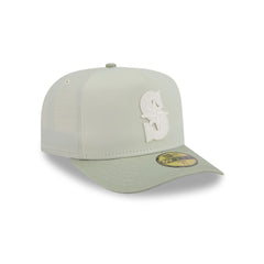 Seattle Mariners Crinkle 59FIFTY A-Frame Fitted Hat