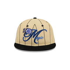 Orlando Magic Pinstripe Script Retro Crown 9FIFTY Adjustable Hat