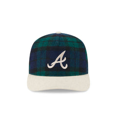 Atlanta Braves Plaid Letterman 19TWENTY Adjustable Hat
