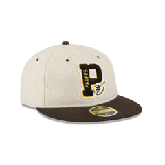 San Diego Padres Wool Letterman Retro Crown 59FIFTY Fitted Hat
