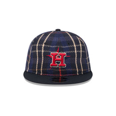 Houston Astros Grunge Plaid Retro Crown 9FIFTY Adjustable Hat