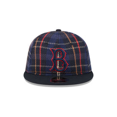Brooklyn Dodgers Grunge Plaid Retro Crown 9FIFTY Adjustable Hat