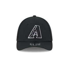 Arizona Diamondbacks Black and White 39THIRTY M-Crown Stretch Fit Hat