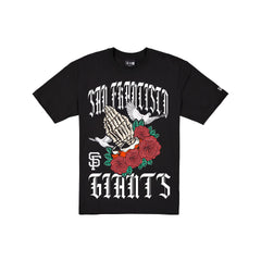 San Francisco Giants Gothic Bloom Black T-Shirt