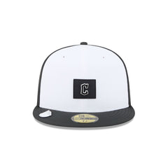 Cleveland Guardians 2026 Clubhouse Black & White 59FIFTY Fitted Hat
