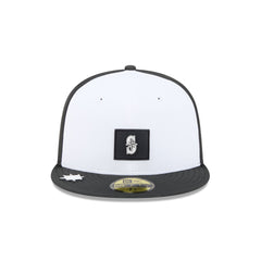 Seattle Mariners 2026 Clubhouse Black & White 59FIFTY Fitted Hat