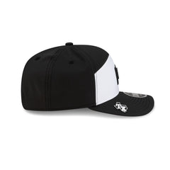 Texas Rangers 2026 Clubhouse Black & White Split Panel 9SEVENTY Stretch-Snap Hat