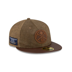 Denver Nuggets Utility Linen Retro Crown 59FIFTY Fitted Hat