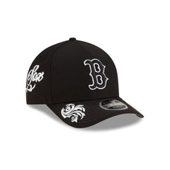 Boston Red Sox Script Black and White 9FORTY M-Crown A-Frame Snapback Hat