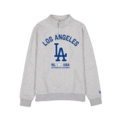 Los Angeles Dodgers Heather Gray Quarter Zip