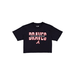 Atlanta Braves Women's Cropped Split T-Shirt