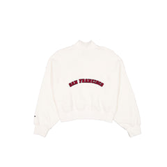 San Francisco 49ers Women's Chrome White Quarter Zip