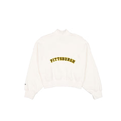 Pittsburgh Steelers Women's Chrome White Quarter Zip