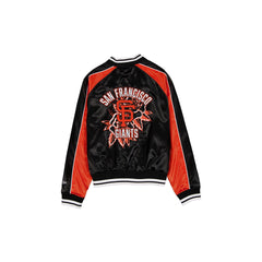 San Francisco Giants Women's Floral Satin Varsity Jacket