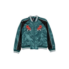 Philadelphia Eagles Women's Floral Satin Varsity Jacket