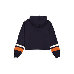Chicago Bears Women's Throwback Cropped Tie Hoodie
