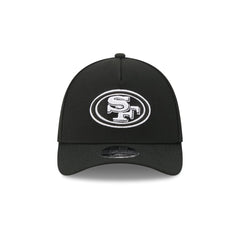 San Francisco 49ers Poly Black & White 39THIRTY M-Crown A-Frame Stretch Fit Hat