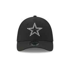 Dallas Cowboys Poly Black & White 39THIRTY M-Crown Stretch Fit Hat