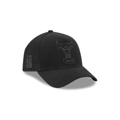 Chicago Bulls Waxed Canvas Black 59FORTY A-Frame Fitted Hat