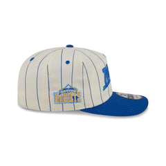 Denver Nuggets Chrome White Pinstripe 19TWENTY Snapback Hat