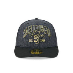 San Diego Padres Black Faux Wool 59FIFTY Fitted Hat