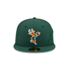 Milwaukee Bucks Side Script 59FIFTY Fitted Hat