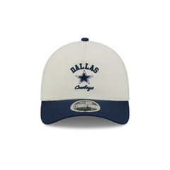 Dallas Cowboys Arched Graphic Chrome White 9FORTY M-Crown A-Frame Snapback Hat