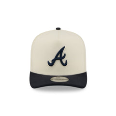 Atlanta Braves Statement Back Chrome White 9FIFTY A-Frame Snapback Hat