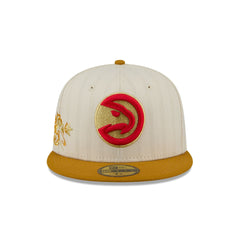 Atlanta Hawks Chrome Herringbone 59FIFTY Fitted Hat