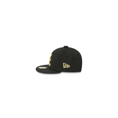 Atlanta Braves Gold Logo Mini 59FIFTY Fitted Hat