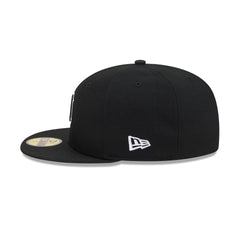 Detroit Tigers Black and White Basic 59FIFTY Fitted Hat