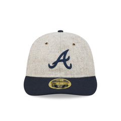 Atlanta Braves Moon Herringbone Retro Crown 59FIFTY Fitted Hat