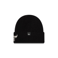 Chicago Bulls Woolen Black Short Cuff Knit Beanie Hat