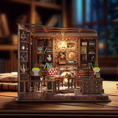 Left Bank Study DIY Mini House Kit |DIY Miniature Kit