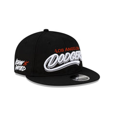 Born x Raised x Los Angeles Dodgers Sign Black Wool Retro Crown 9FIFTY Adjustable Hat