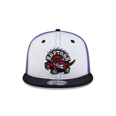 Toronto Raptors Hardwood Classics 2000s White Stitch 9FIFTY Snapback Hat