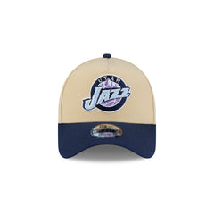 Utah Jazz Hardwood Classics 2000s Gold 9FORTY A-Frame Snapback Hat