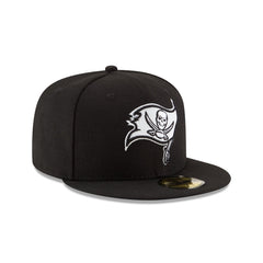 Tampa Bay Buccaneers Black & White 59FIFTY Fitted Hat
