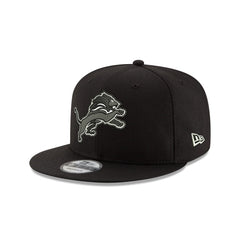 Detroit Lions Black and White 9FIFTY Snapback Hat